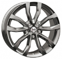 Autec Uteca 9"X20-5/120  ET40 Titanium Silver (1000 Kg)